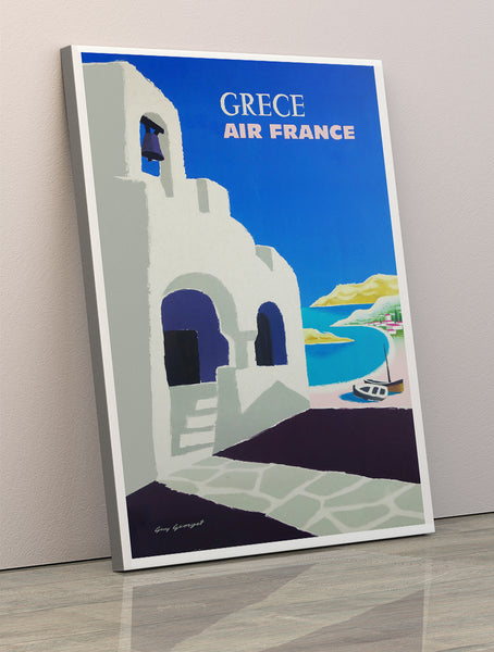 1959  Vintage Air France Greek Advertising poster