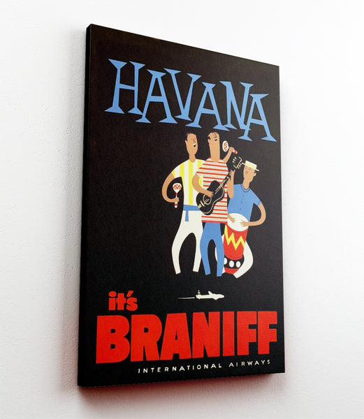 Havana, Cuba  Braniff Airlines Poster