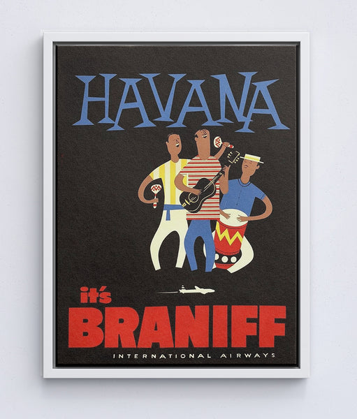 Havana, Cuba  Braniff Airlines Poster