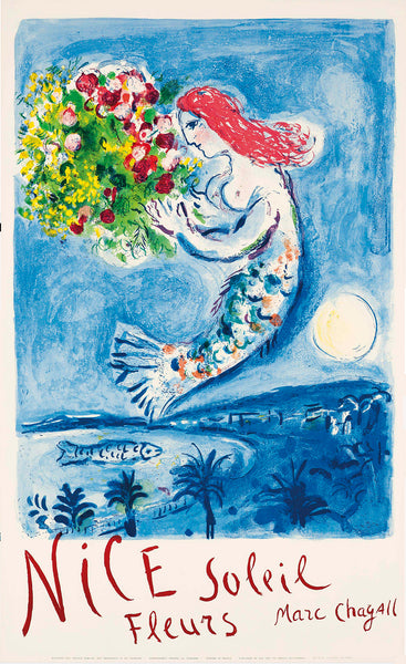 Nice Soleil Fleurs, Marc Chagall Advertising Poster