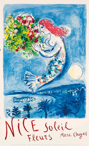 Nice Soleil Fleurs, Marc Chagall Advertising Poster