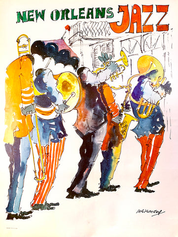 New Orleans Jazz Poster vintage