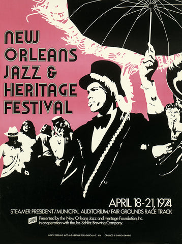 New Orleans Jazz and Heritage Festival Poster 1974