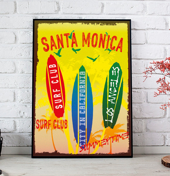 Santa Monica Beach Poster Los Angeles