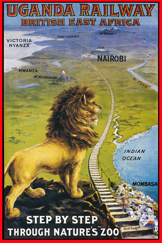 Uganda Railway British East Africa Poster