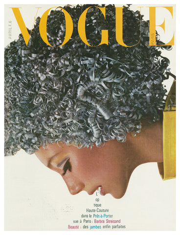 Vogue Cover Art Barbara Streisand 1966 April Issue Cover Poster