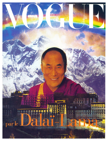 Paris Vogue No 732, December 1992 / January 1993 - Dalai Lama Cover.