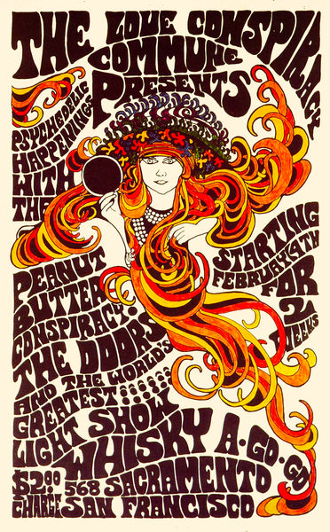 Psychedelic Happening at Whisky a Go Go Sacremento San Francisco Poster